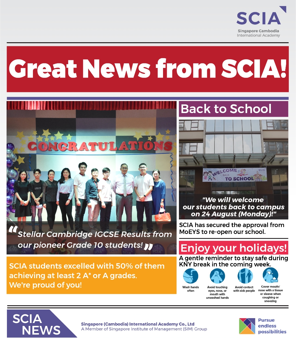 SCIA August 2020 Good News